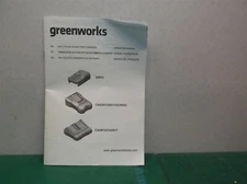 Greenworks 24v li battery charger 29972 cag801 29862 cag812 cag817 manual ONLY