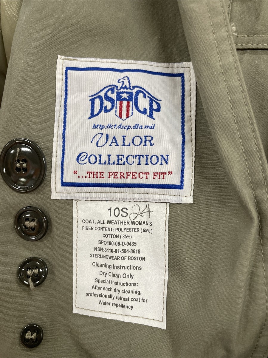 USMC Womens All Weather Coat sz 10S 8410-01-504-8618 | eBay