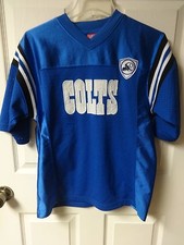 Vintage NFL Premium Indianapolis Colts Established 1953 Jersey Youth Lg Stitched