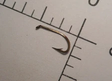 MUSTAD & SON no.11 FLY TYING HAMECONS IRLANDAIS HOOK REVERSED BRONZED NORWAY 446