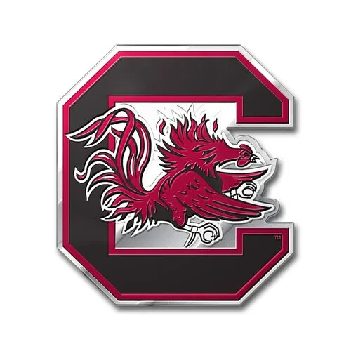 NCAA South Carolina Gamecocks 3D Aluminum Car Truck Sticker Decal
