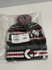 Ethika Pom Beanie Unisex Black/red One Size New With Tags