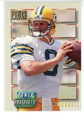 1993 Pro Set Power Update Prospects Gold Foil #PP4 Mark Brunell RC (Packers)