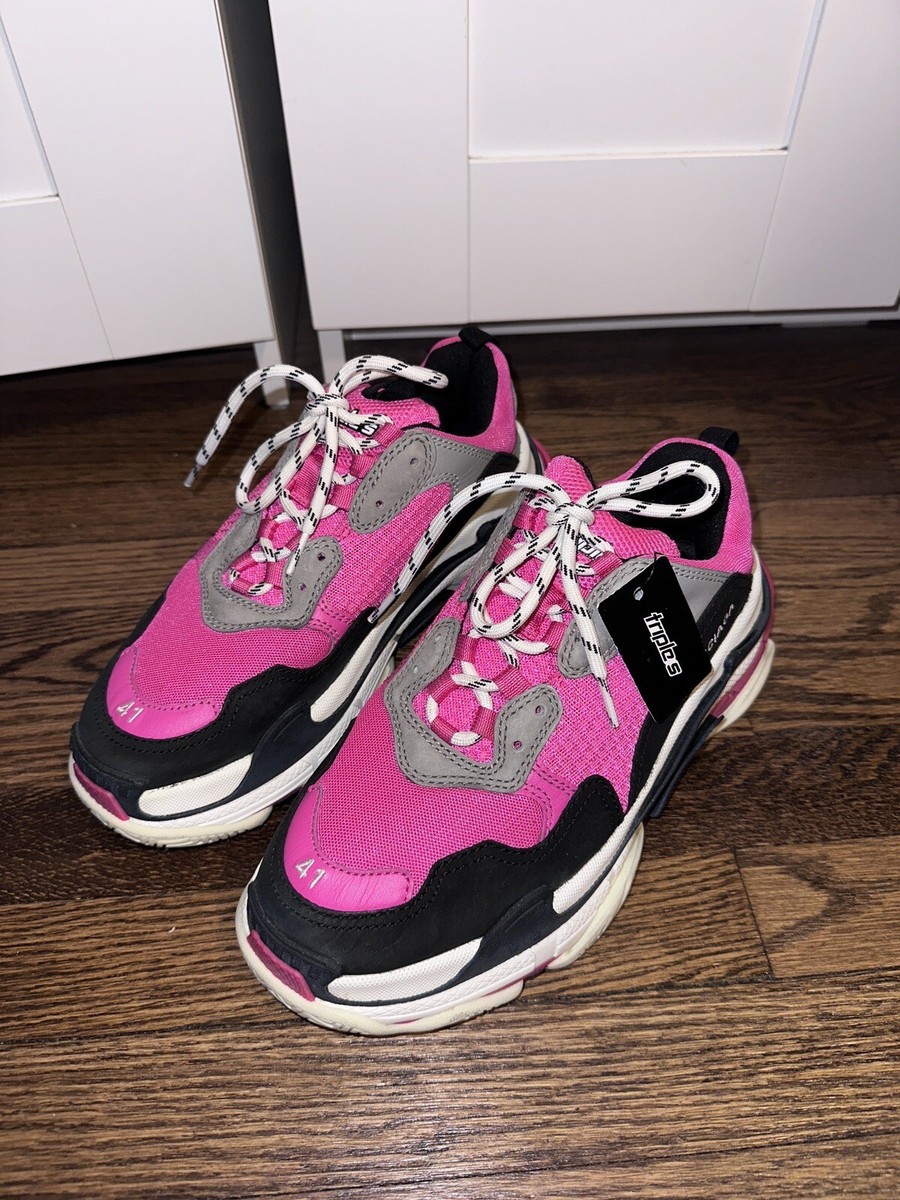 Balenciaga Triple S Fluo Neon Pink Sneakers - Size 41 | eBay