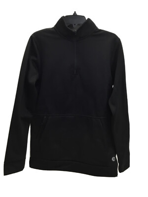 Solaris Active Tech Fleece Sweatshirt , BLACK , S