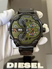 DIESEL DZ7477 MEN'S MR. DADDY 2.0 CHRONOGRAPH WITH GUNMETAL BAND WATCH NWT