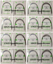 Dental Orthodontic Arch Wires Stainless Steel Rectangular Ovol Form 10pcs/pack