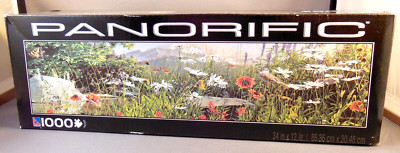 NEW Panorific Summer Salad 1000 Pc Puzzle Flowers Floral Mountain Cottagecore