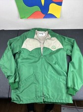 VTG EUC 1980s Pioneer Seed Bomber Style Jacket Green Made USA Size M Tall CLEAN