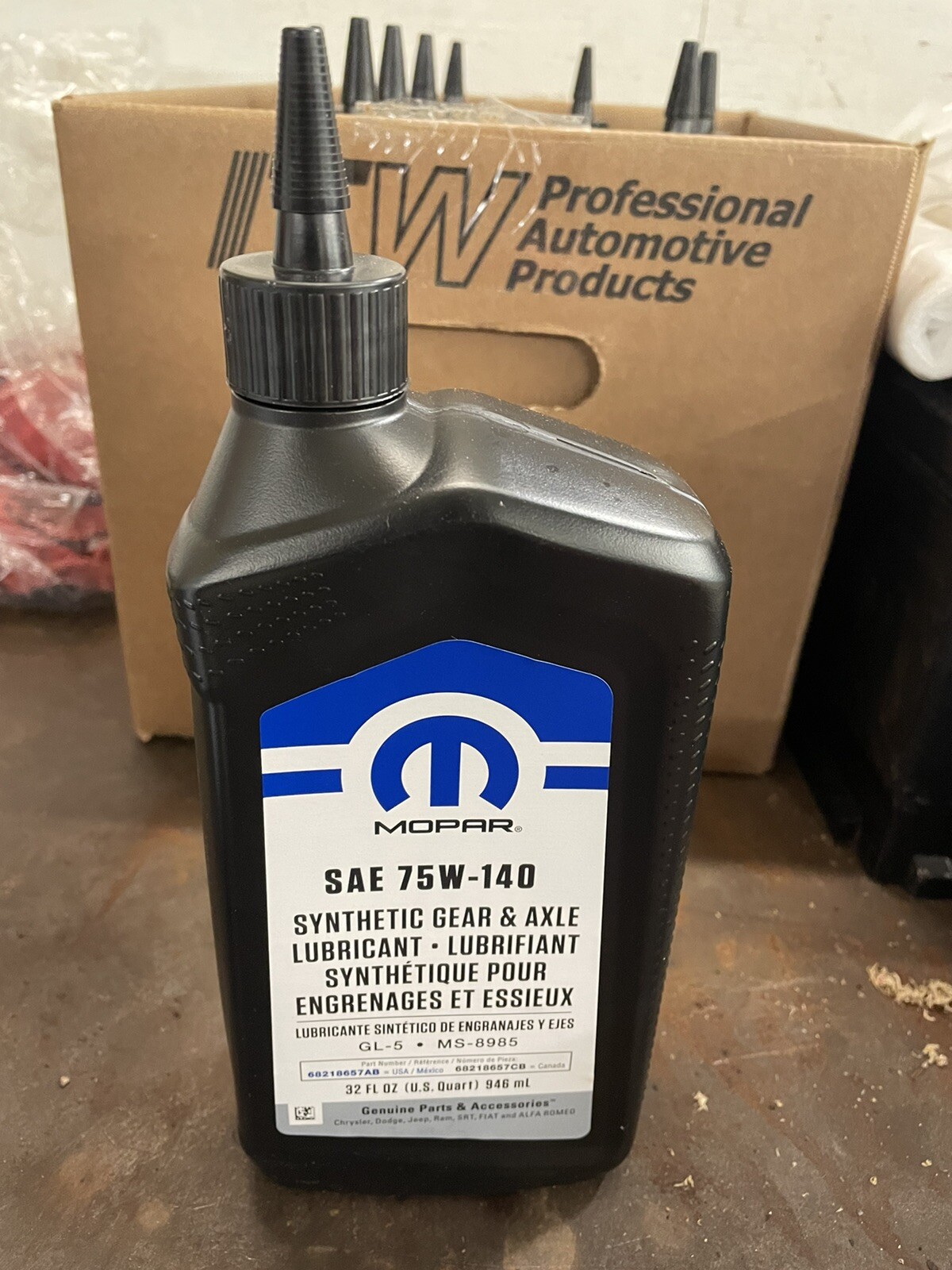 Mopar Synthetic Gear Oil 75w140 eBay