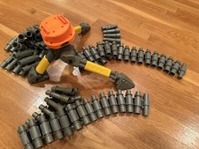 NERF Vulcan Tripod and 5 Ammo Belts N-Strike EBF-25 Attachment Accessories Lot