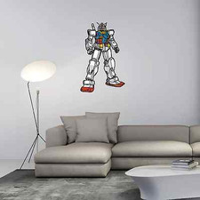 Gundam Cartoon Kids Wall Decor Sticker Decal ...