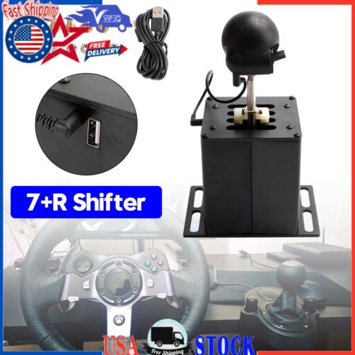 7+R USB Simulator Gear shifter for Logitech G29 G27 G25 G920 Steering Wheel PC