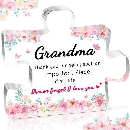 Mothers Day Gifts for Grandma, Mother's Day Gifts - Engraved Acrylic Plaque Gran