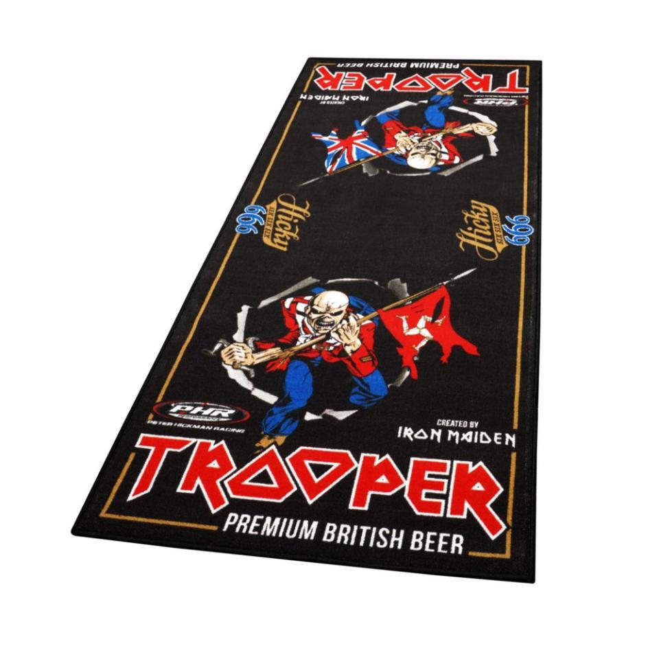 Tapis environnemental moto Biketek Iron Maiden Trooper Hickman pour atelier 190x80cm