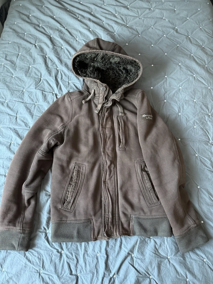 Abercrombie &Fitch Men’s Jacket, Brown, Size Large, 100% Authentic, Pre Owned. - Image 2 of 4