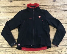 Castelli Womens Size L Black/Red Rosso Corsa Cycling Jacket