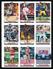 9-CARD 2012 SPORTS ILLUSTRATED FOR KIDS RAFAEL NADAL DARIO FRANCHITTI FOWLES