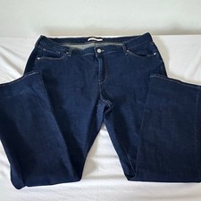 LEVI  S Classic Boot Cut Jeans Womens Size 22 Dark Denim Stretch Mid Rise 31  Ins
