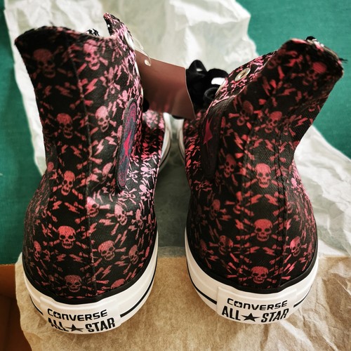 Converse Chuck Taylor All Star Hi THE CLASH TOTENKOPF 155073C 8,5 UK 42 EU 27 CM - Imagen 10 de 13
