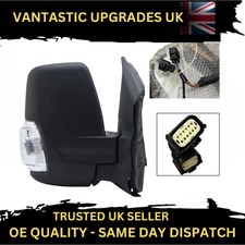 Drivers Side Wing Mirror complete Right hand side For Ford Transit Mk8 2014-2024