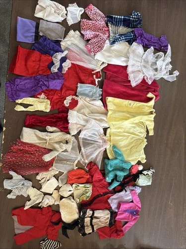 Vintage Homemade Barbie Clothing Lot Of 40 + Pieces