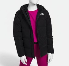 The North Face Kids Girls Black Fleece-Lined Down Parka Coat Jacket Size, L 12 
