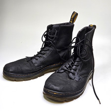 Dr. Martens Combs Leather Combat Boots Black Lace Up Men's US 11 UK 10 EU 45