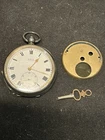 Antique Sterling Silver Kay’s “Triumph” Swiss Made Pocket Watch w Key (Working)