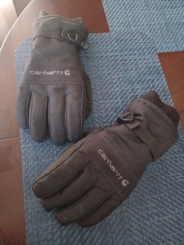 Carhartt Gloves Men Large Black Ski Snow Work WP Insulated Waterproof Glove - Picture 1 of 2
