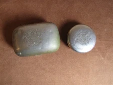 Indian wars 1868 original Antique Soldier  Hauck Tobacco Snuff Box & Soap Tin