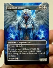 Exalted Sunborn Proxy Card with Custom designed art