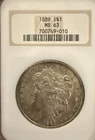 1887 MORGAN DOLLAR NGC MS 63