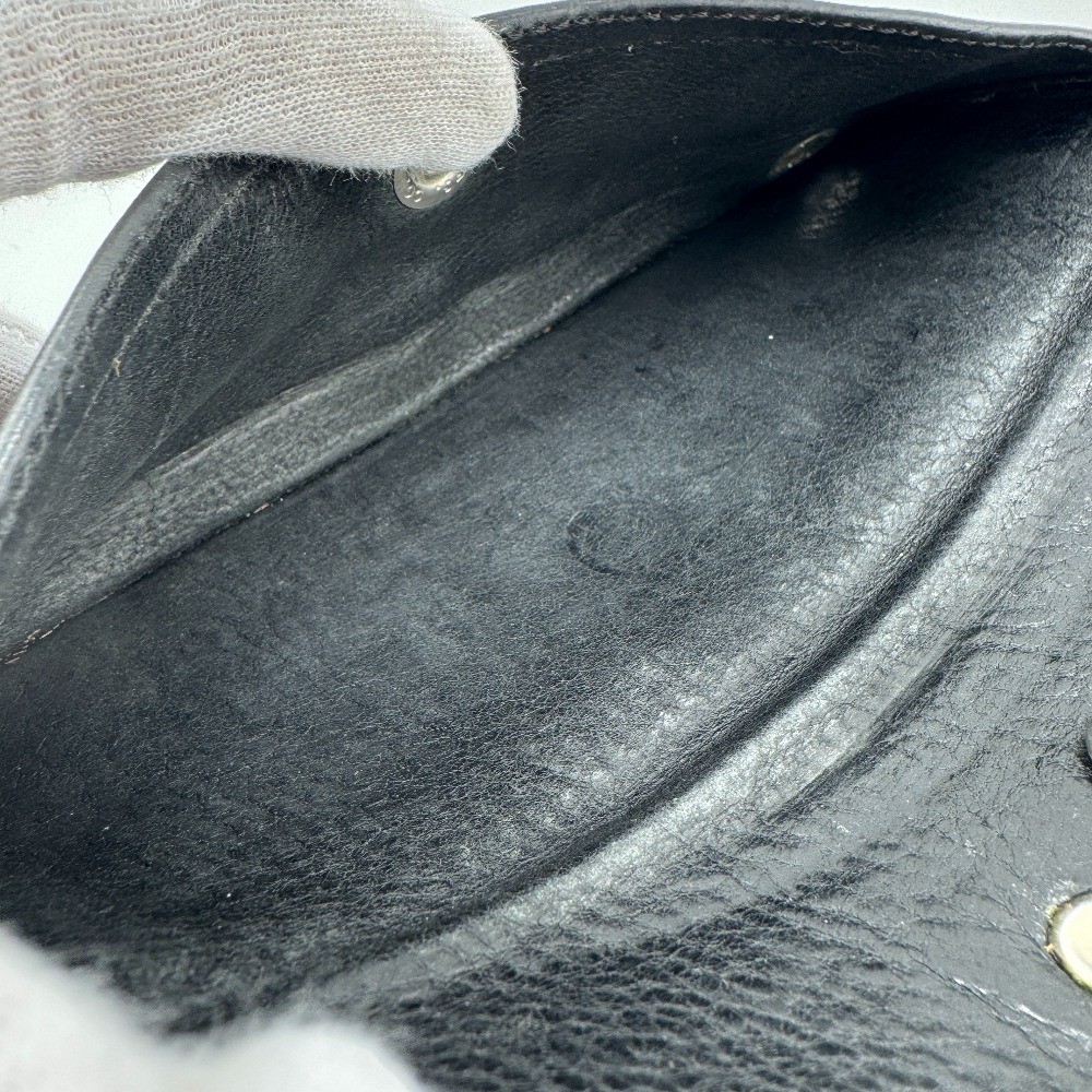 CHROME HEARTS Cross button long wallet leather Greasy Purse black leather mens thumbnail 10