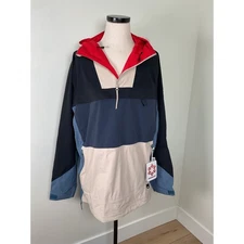 Obermeyer Mens Steibis Anorak Jacket Pullover Colorblock XL RECCO Tracking