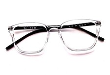 Ray-Ban Eyeglass Frames RB7185 5943 Polished Crystal/ Black 52-18-145