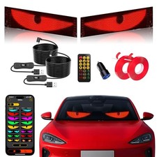 2PCS Devil Eyes Light for Cars,14.72inx3.62in Programmable 2pcs 14.72 3.62in