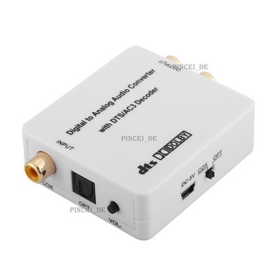 DAC220 DTS/AC3 2.0CH Audio Decoder Digital To Analog Audio DAC Converter *mq