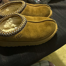UGG Tasman Womens Brown Suede Sheepskin Lined...