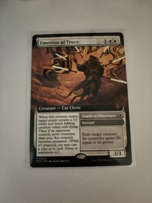 Wizards of the Coast Emeritus of Truce Regular Extended Art Mythic White 3/3 ENG