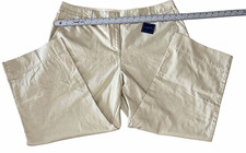 NWT Lands End Women s Size 18 Beige Khaki Cotton capris Pants