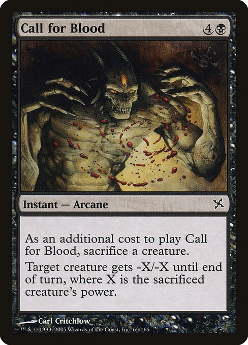 Call for Blood Foil Betrayers of Kamigawa 63 NM MTG