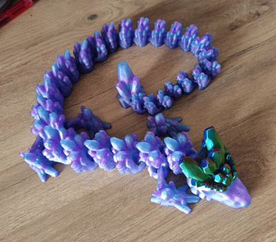 Gelenkiger großer Drache 70 cm (3D gedruckt)