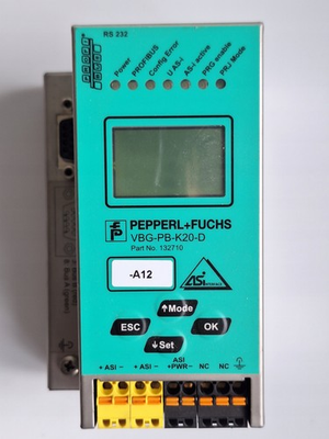 #ad #ad PepperlFuchs VBG PB K20 D 132710 AS i to PROFIBUS Gateway with LCD $200.00