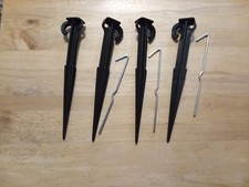 Heavy-Duty Tent / Inflatable Anchor Stake Kit Set of 7   Steel/ plastic Stakes