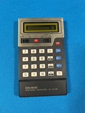 Vintage SHARP EL-8143E ELSI MATE Electronic Calculator . Lcd Flaw