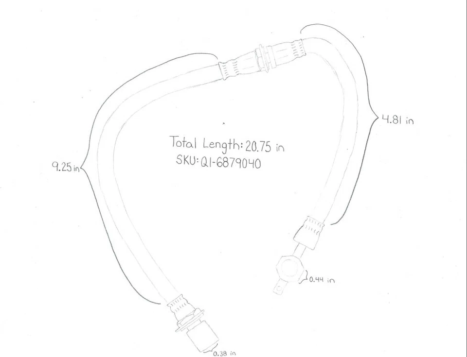 Manguera hidráulica de freno Qualitee para 89-92 Toyota Corolla izquierda/derecha delantera Foto 2 de 4