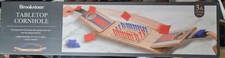 New Brookstone 3ft Table Top Cornhole Bean Bag Toss Game Set
