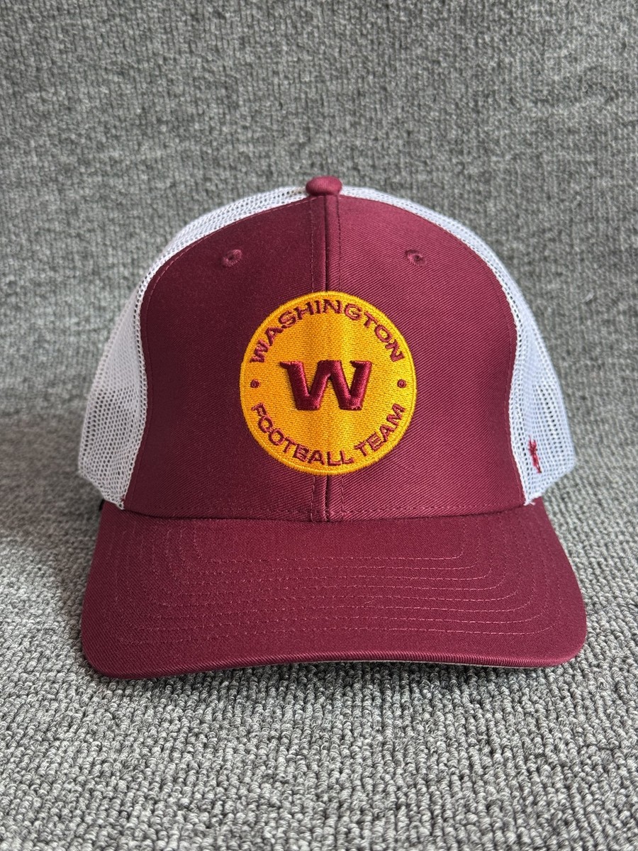 '47 Brand Washington Football Team NFL Trucker Snapback Hat Burgundy White