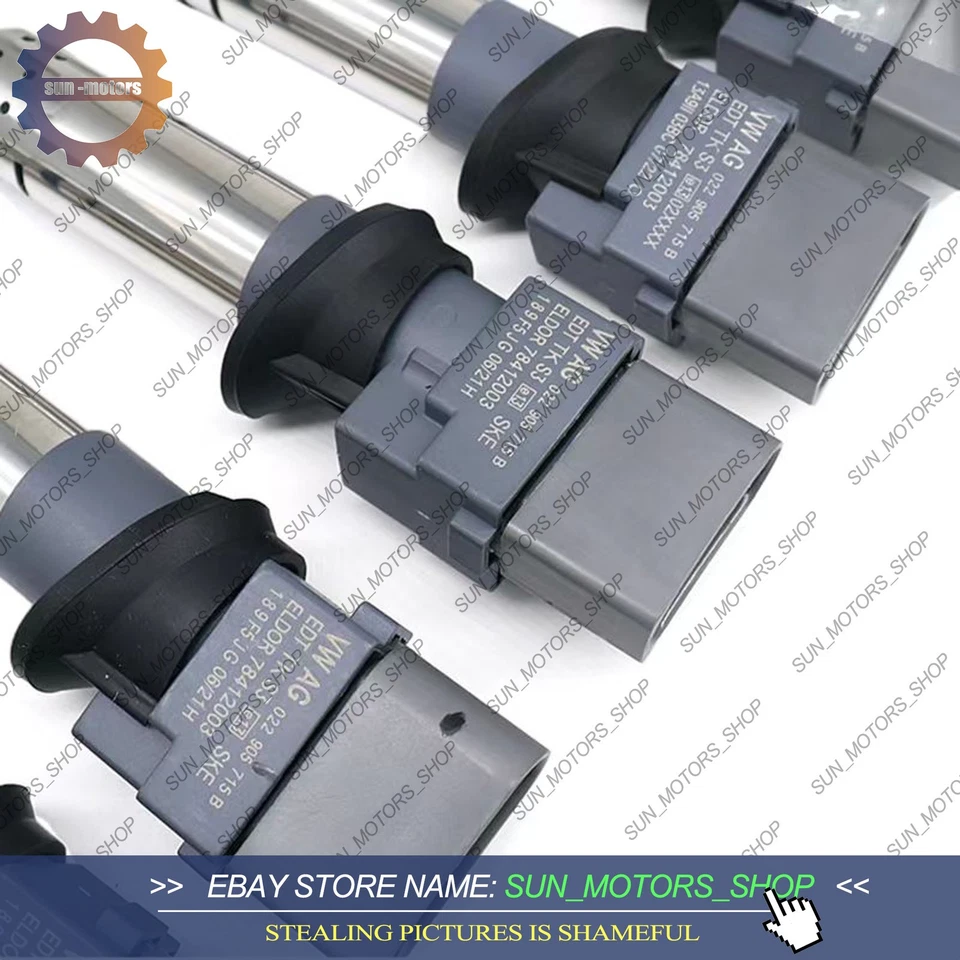 6 bujías de bobina de encendido OEM para Audi TT Porsche VW Golf R32 R36 3.2 3.6 VR6 Foto 2 de 4